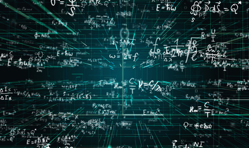 Abstract image of equations